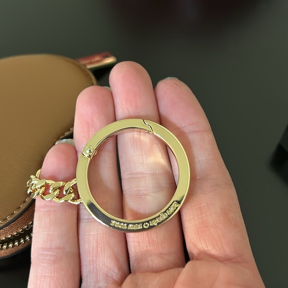 Kate Spade Brown Pretzel Keychain Bag - Picture 9 of 9